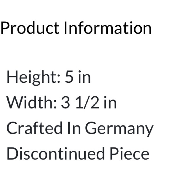 New Tiffany & Co. Crystal Windham Beer Mug Made in Germany - Picture 2 of 9